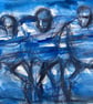 Front Row View – original acrylic ink painting, unframed - Image 1