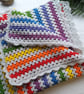  Crochet Blanket Rainbow Granny Stripe  - Image 5