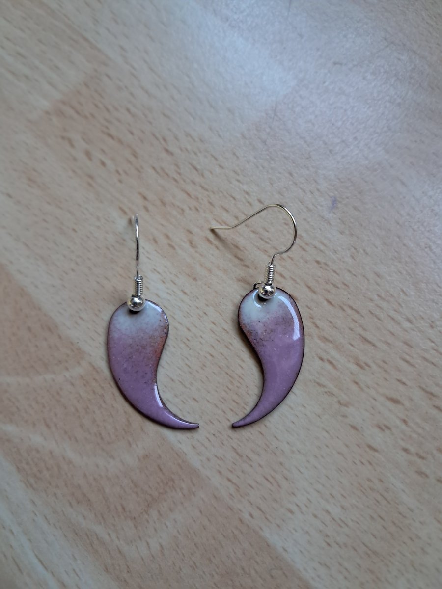 Inverted tear drop earrings