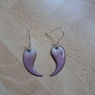 Inverted tear drop earrings