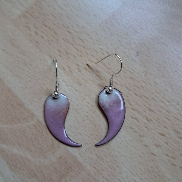 Inverted tear drop earrings