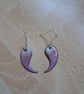 Inverted tear drop earrings