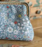 Coin purse made with Liberty cotton in the print: 'June's Meadow' in 3 colours - Image 2