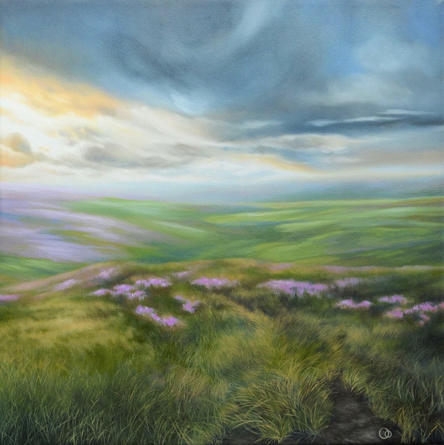"Twilight Hour" Original Landscape Oil Painting