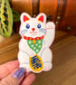Lucky Cat Vinyl Sticker