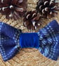Harris Tweed Dog Bow with Velvet Centre - Image 3
