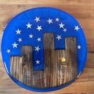 Resin and Wood Cityscape