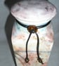 CERAMIC  POTTERY JAR  OR URN WITH LID  30 CMS HIGH - Image 5
