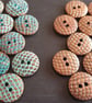 18mm 28L Italian 1980's vintage Snakeskin effect buttons in 2 Rare colours - Image 1