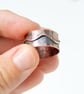 Pure Copper Ring,  Wide Copper Ring, Rustic Copper Jewellery - Image 3