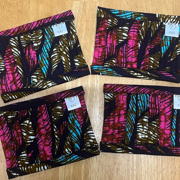 Jelly Roll Coasters - African Print
