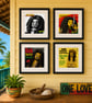 BOB MARLEY - Lego-inspired album prints - Choose design - mounted or framed