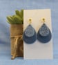 Layered Botanical Teardrop Earrings - Image 1
