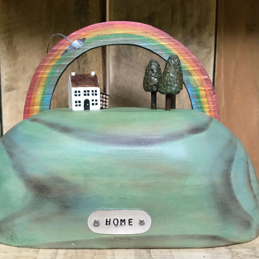 Home on the Hill with Woodland Handmade Gift