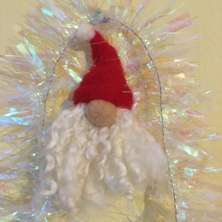 Tomte style santa hanging Bauble prefectly imperfect