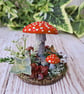 Red Mushroom Ornament - Handmade Cottagecore Shelf Decoration - Image 2