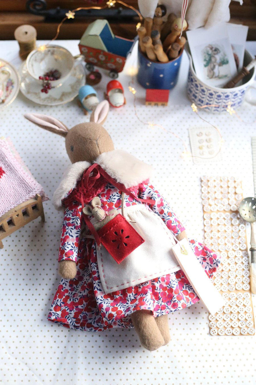 Heirloom Liberty Bunny - Wiltshire Red
