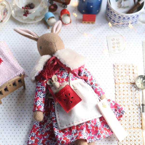Heirloom Liberty Bunny - Wiltshire Red