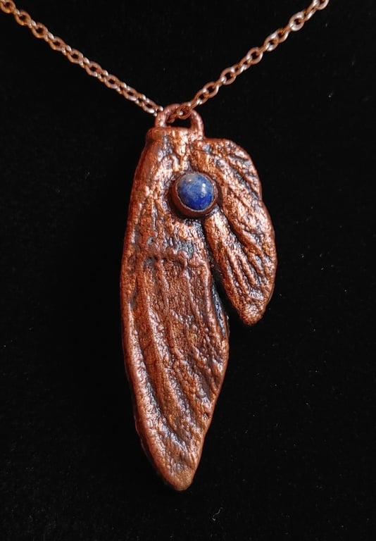 Lapis Lazuli Fairy Wing Necklace