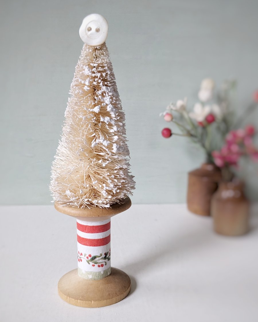 Vintage Bobbin Christmas Tree Decoration