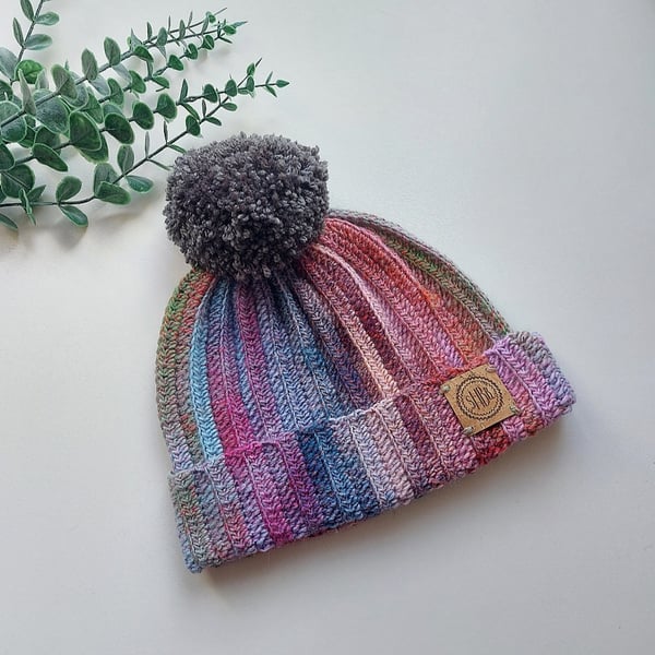 Ladies Adult Crochet Winter Hat Beanie