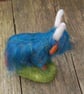 Needlefelt Highland Cow - Iridescent Blue coat - Image 4