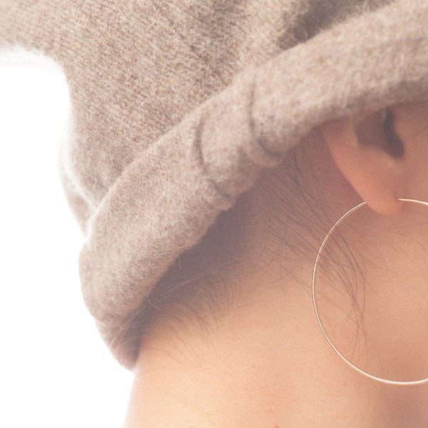 Handmade Gold Filled Large Hoop Earrings