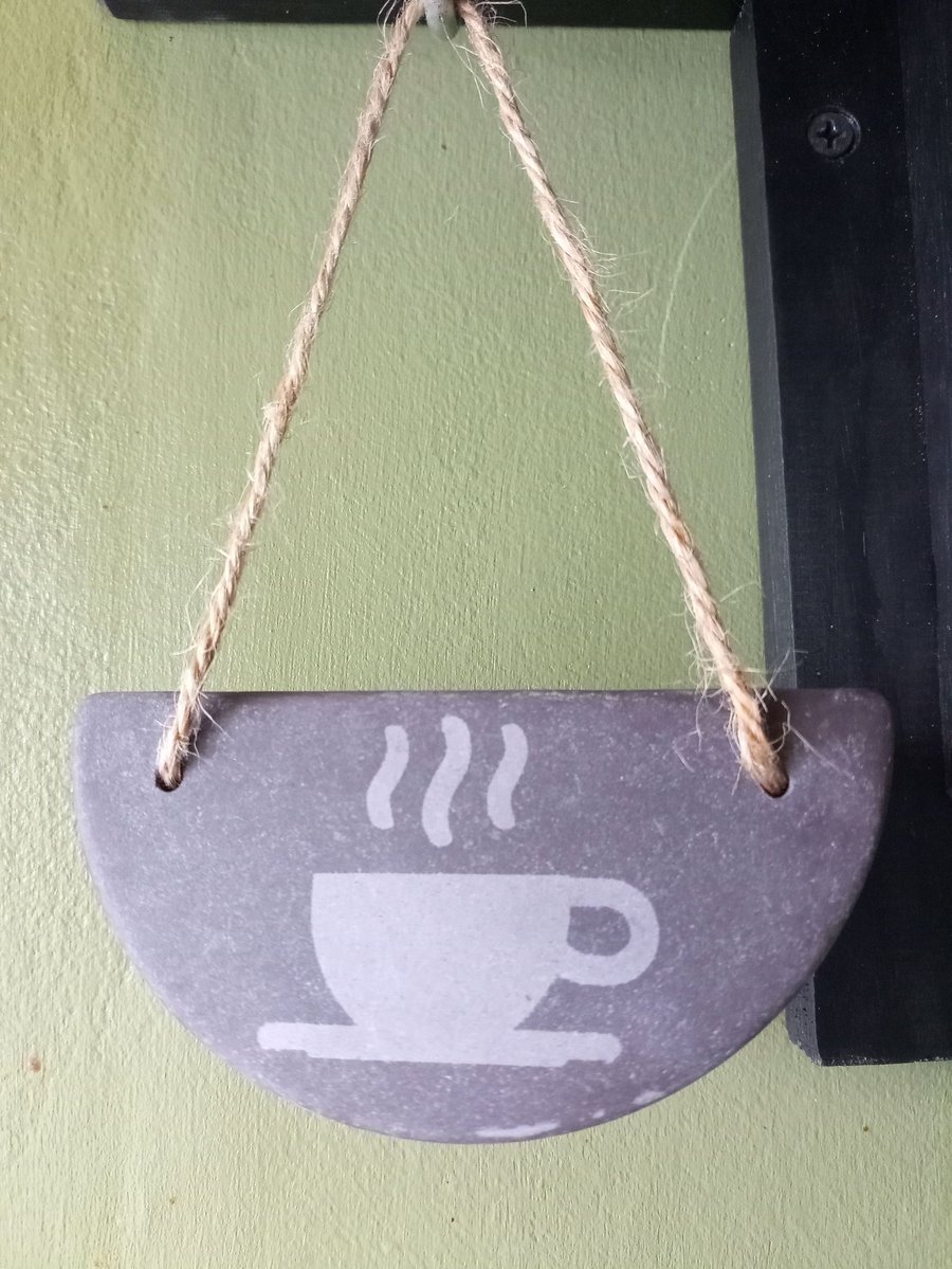 Slate Hanging Tea Sign