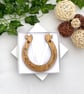 Personalised Lucky Wedding Horseshoe - Solid Oak - Image 7