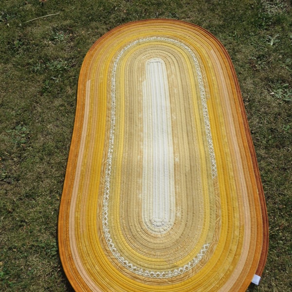 Handmade Jelly Roll Rug – Cosy, Colourful, One-of-a-Kind 
