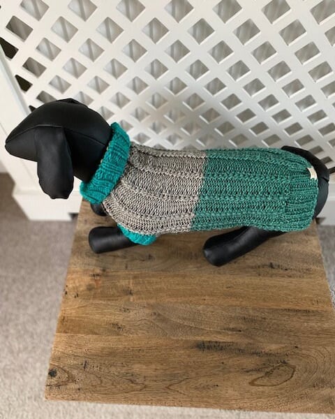 Dog Jumper - Ideal for a Miniature Dachshund or Small Dog, Roll Neck 