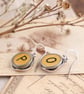 Initial Earrings; Personalised Antique Typewriter Key Jewellery for a Writer - Image 4