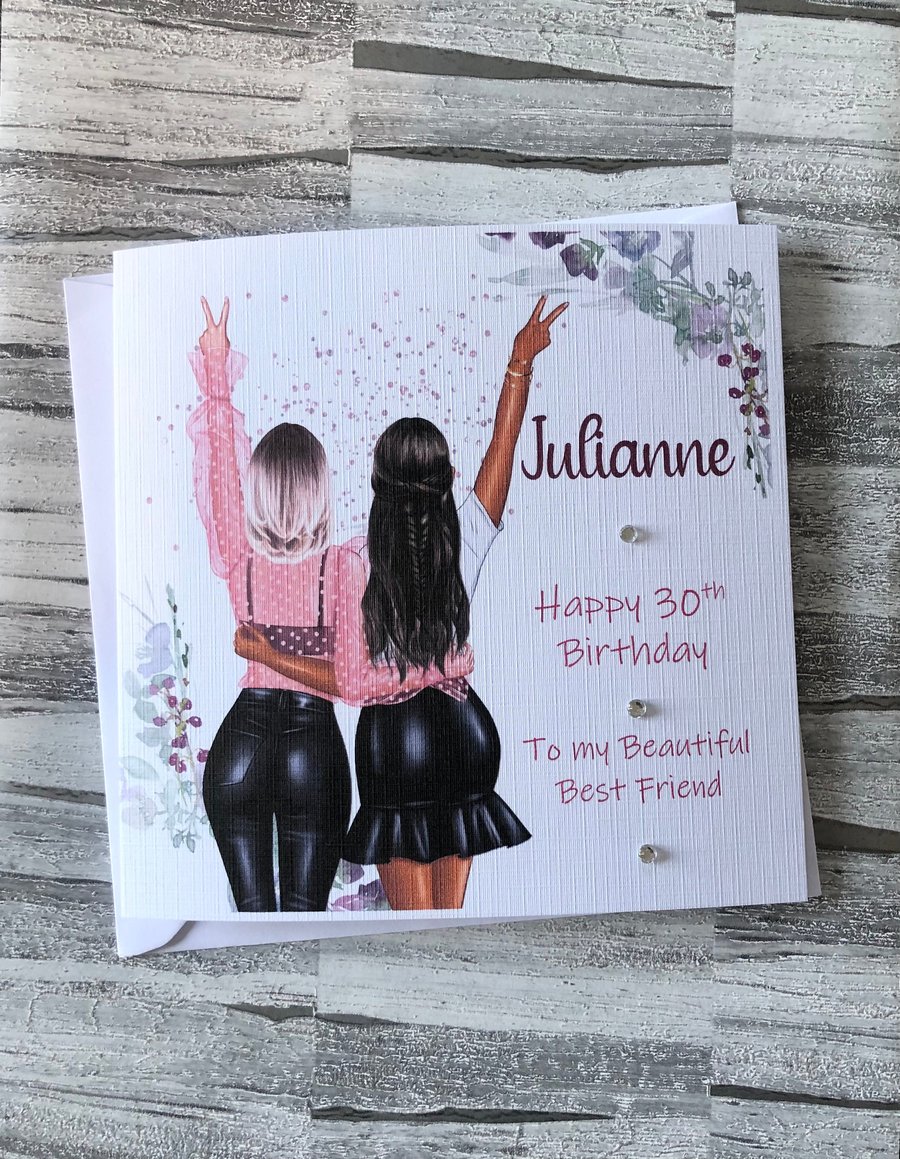 Personalised Happy Birthday Card for Mum, Niece,sister, Daughter,Friend, Auntie,