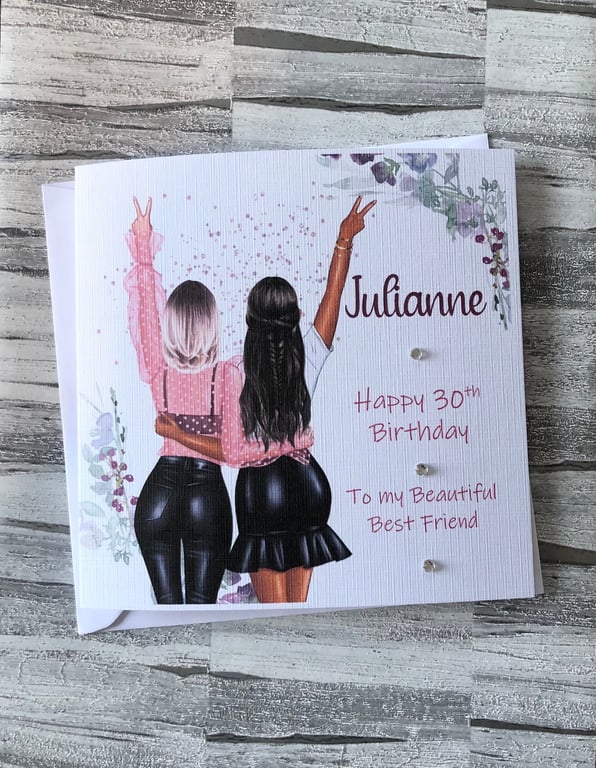 Personalised Happy Birthday Card for Mum, Niece,sister, Daughter,Friend, Auntie,