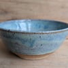 Turquoise green wavy textured nibble bowl