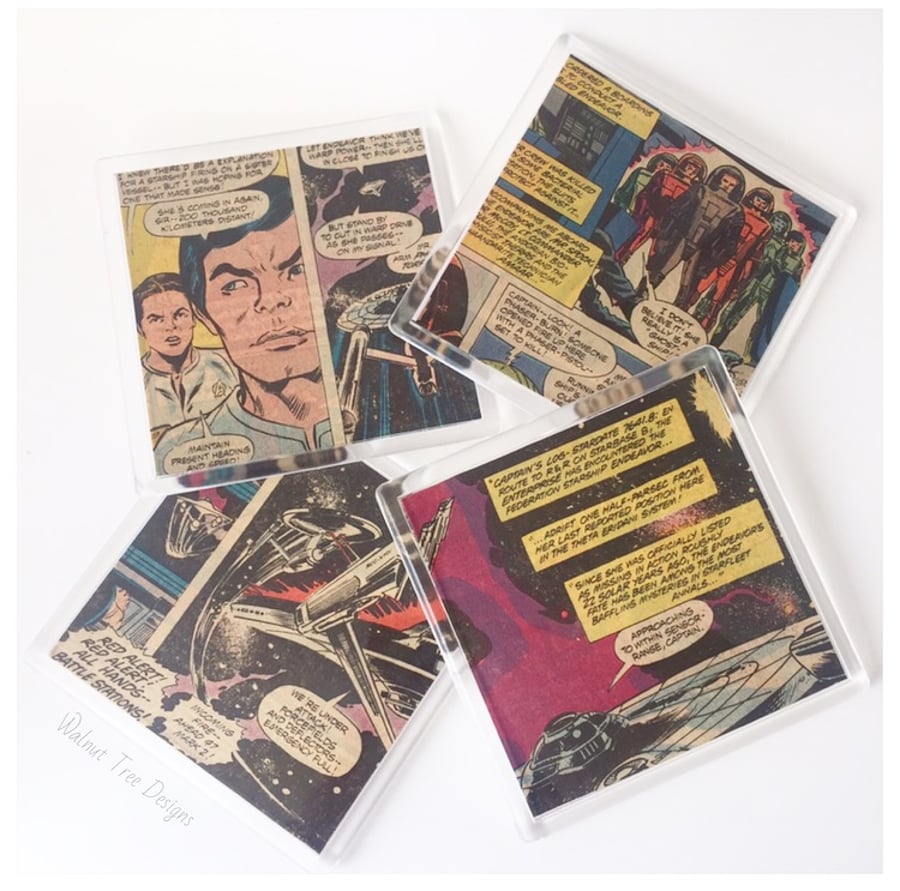Star Trek Vintage Comic Book Coasters