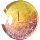 Hand Painted Customised Wall Clock Indoor 25 cm Silent Quartz Clock Gift Idea