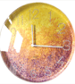Hand Painted Customised Wall Clock Indoor 25 cm Silent Quartz Clock Gift Idea