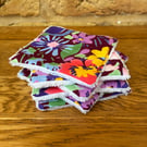 Flowers And Leaves Print Reusable Fabric Makeup Remover Wipes