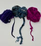 Scarf Kit: Blueberry Purple Luxury Textured Wool Felt Scarf Kit - Image 3