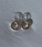 Sterling Silver And Copper Hoop Earrings - Image 7