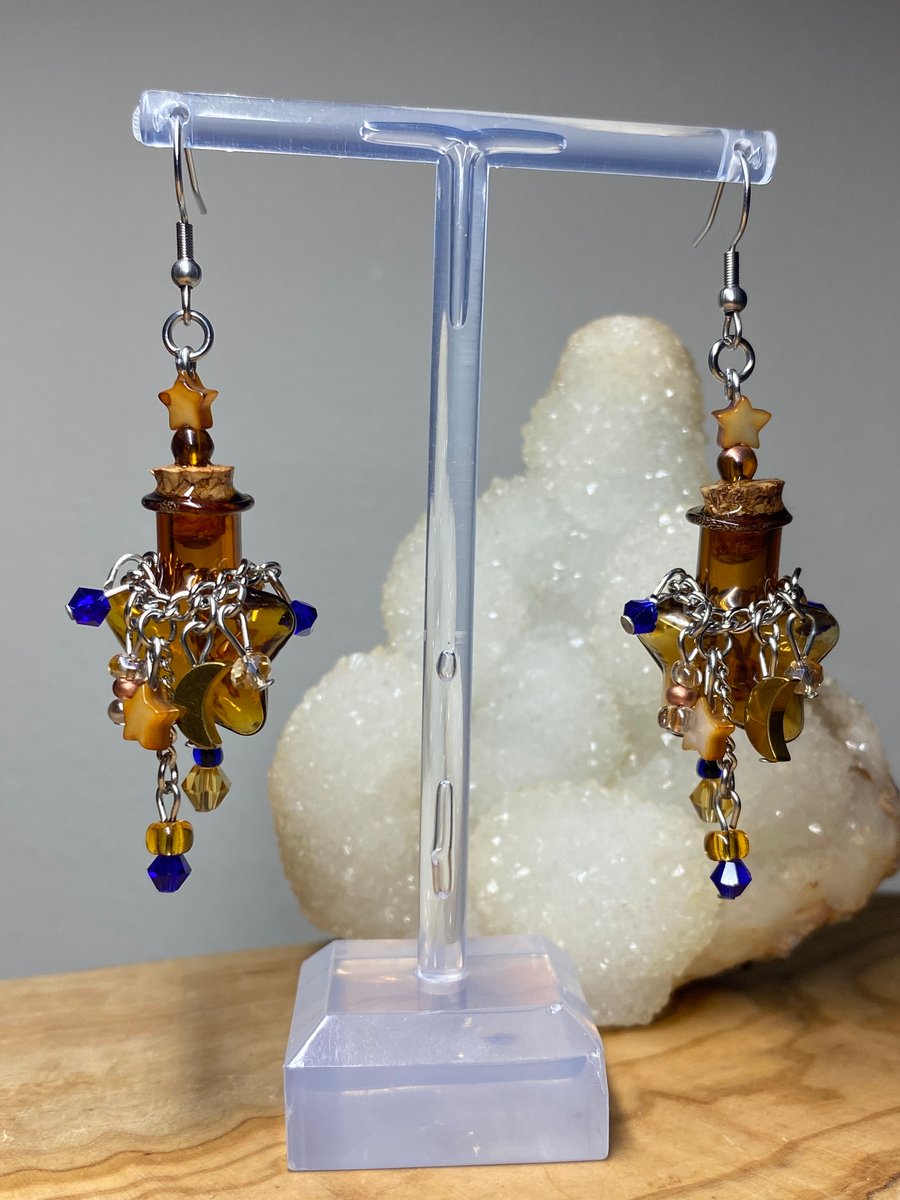 Tori - Witchy Spell Bottle Earrings 