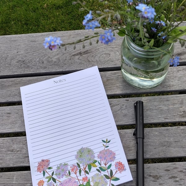 Floral stationery notepad