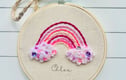 Rainbow Name Hoops