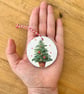 Set of 5 Christmas tree decorations, festive wooden ornaments, baubles or tags - Image 3