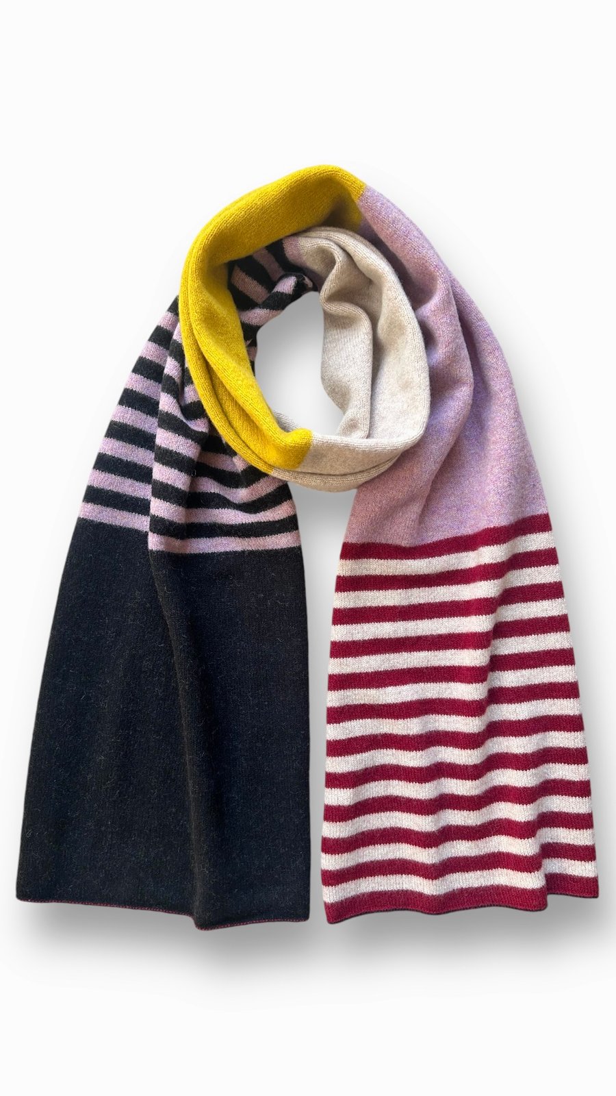 Striped and blocked Big Scarf