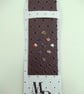 Purple Amathyst Centre Floral Embossed Leather Bookmark Healing Crystal - Image 6