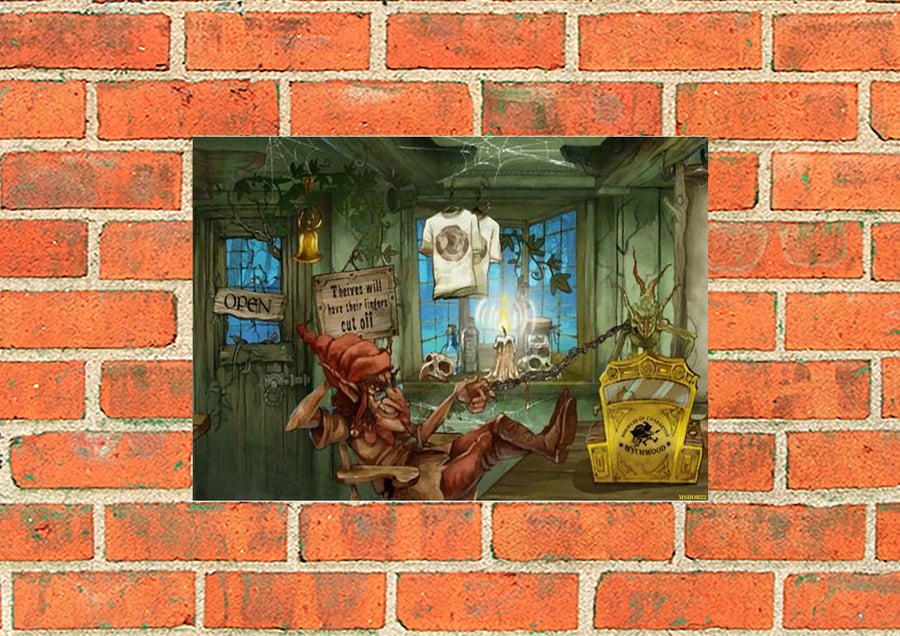 Hobgoblin 'Taking 5 mins' vintage style advertising metal beer sign. 2 different