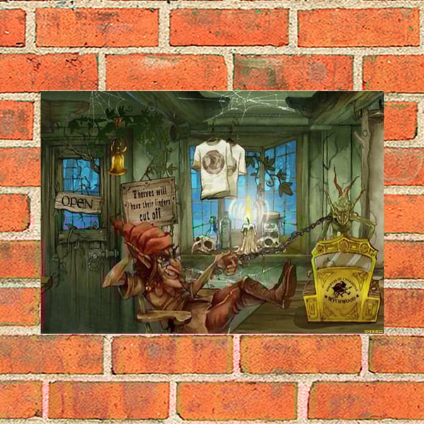 Hobgoblin 'Taking 5 mins' vintage style advertising metal beer sign. 2 different