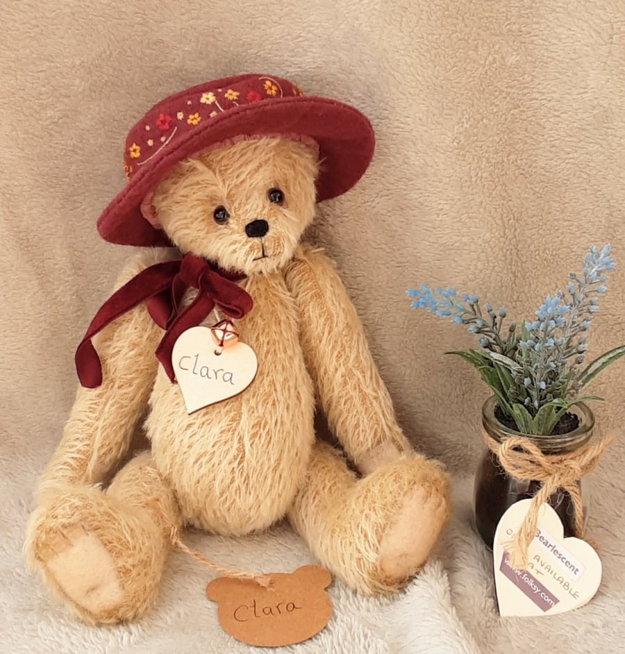 Handmade Mohair Bear, One of a Kind Collectable Artist Bear, Teddy Bear